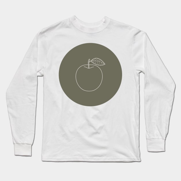 Cute Apple Long Sleeve T-Shirt by Islanr